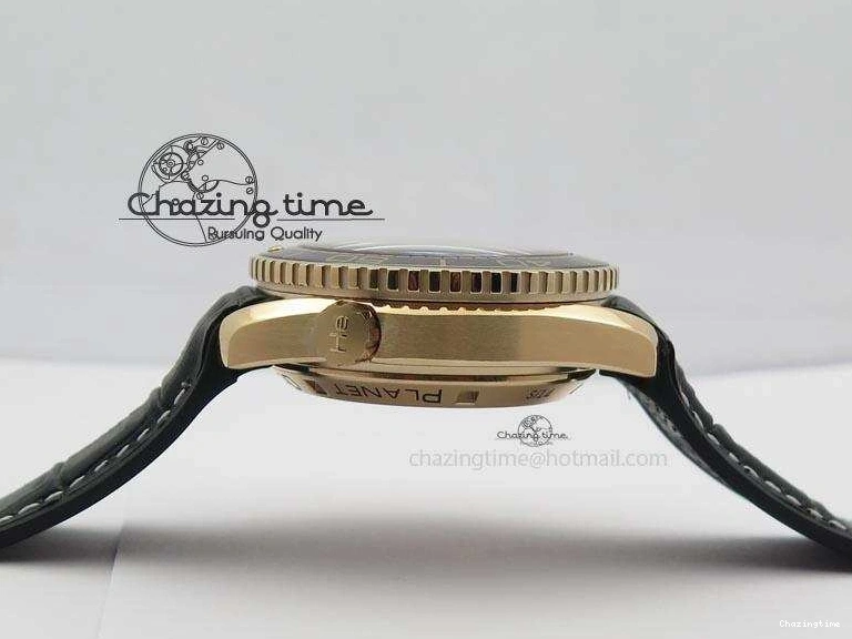 0326 Breathable Seamaster Professional Chrono RG Black Ceramic Black Dial On Black Gummy Strap A 8214